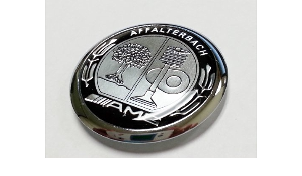 Amg Kapuze Motorhaube Vorne Emblem Fur Mercedes Benz C E S Clk Klasse Silber Amazon De Auto Motorrad