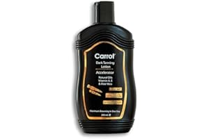 Carrot Sun ® Accélérateur de bronzage à la carotte | Lotion de bronzage à l'huile de carotte 100% naturelle | Pour bronzage rapide | Activateur bronzage | 200ml