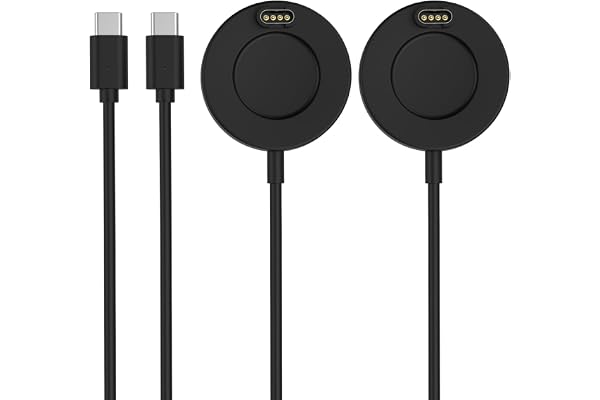 Astorgos 2Pack Charger Compatible with Garmin Watch, Type C Charging Dock | Compatible with Vivoactive 6/5,Fenix 9/9 pro/8/7/6/5,Forerunner 970/570/265,Instinct 3/2/1,Venu 4/3s, 1M Watch Charging Cable