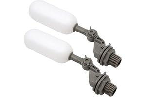 MASXIRCH 2 Stück Schwimmerventil für Tankmontage Fisch Aquarium Rinder Hund Huhn Wassernapf Pferd Tränke mit verstellbarem Arm (1/2 Zoll)