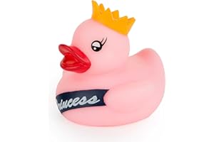 ISABELLE LAURIER - Jouet de Bain pour bébé et Enfant 1 2 3 Ans - 100% étanche - Canard de Bain pour Tout-Petit Princesse, Rose