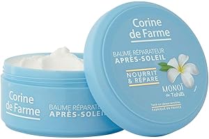 Corine de Farme - Baume Réparateur Après-Soleil - Crème Hydratante, Nourrissante - Clean Beauty - Monoï de Tahiti, Beurre de Mangue - Parfum des Îles - 150 ml