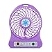 Produktbild Sansee Mini USB Ventilator Lüfter Sommer Tragbarer 18650 Akku Ventilator (01721, Lila)