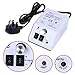 Elite99 220-240V 10W UK PLUG Fast Acrylic Electric Nail Drill Polishing Manicure Pedicure Buffing Nail Art Tool Kit File Bits White Machine DIY Salon Set