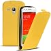 Produktbild Samsung Galaxy S3 Mini PU Leder Hülle, Conie Mobile FlipCase, Klapptasche Handytasche Schutzülle Premium Fliptasche in Gelb