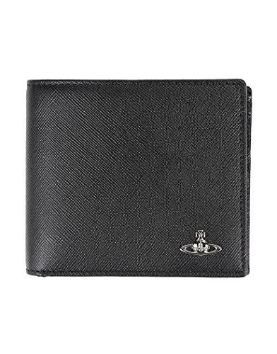 Price comparison product image Vivienne Westwood Mens Kent Black Leather Orb Wallet Saffiano