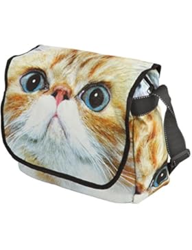 Unisign Damen Schultertaschen medium Katzen Cats Umhängetasche