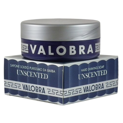 Valobra Unscented Hard Shaving Soap 100g Tub