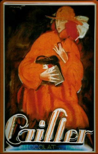 Buddel-Bini Versand Cartel de Chapa nostálgico Cailler Chocolat Chocolate Retro fewa