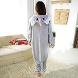 Tonwhar ® Elefant Kostüm Schlafanzug Pyjama Schlafanzug Cosplay Homewear Gr. Large, Grau - Grau - 