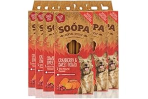 Soopa Dental Sticks Cranberry and Sweet Potato 6 Pack