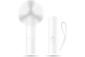 Kukiwhy Przenośny wentylator przenośny mini wentylator mały wentylator USB akumulator składane przenośne wentylatory do podróży biura domu prezenty na zewnątrz - biały