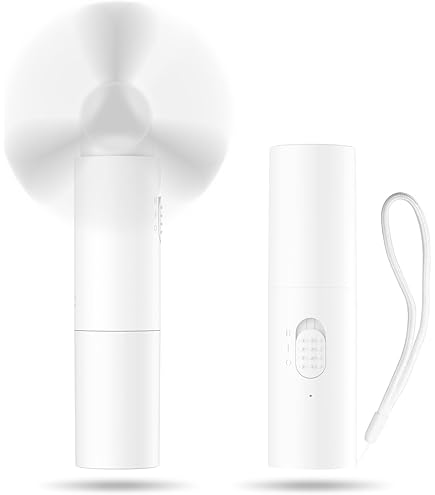 Kukiwhy Handventilator Tragbarer Mini Ventilator klein Ventilatoren 20 Stunde USB Ventilator Akku Aufladbar Faltbal Hand Ventilatoren Für Reisen Büro Zuhause Draußen Geschenke für Frauen Männer