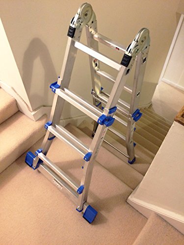 Teleskop Multi Kombination Schritt Leiter System 4 x 3 Sprossen | Treppen - 3