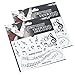 2 Sheets Black Musical Notes Temporary Tattoo Stickers Melody Transfer Paper