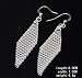 Hosaire 1X Fashion Elegant Women Girls Jewelry Crystal Diamond Net Earrings Stud Clip For Holiday Gifts