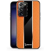 Zebana Samsung Galaxy Note 20 Ultra 5G ile Uyumlu Kılıf Zebana Premium Deri Kılıf Turuncu