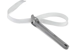 DURATECH 12" Strap Wrench, Oil Filter Strap Opener Multi-Purpose Pipe Wrench with Adjustable Nylon Strap for Oil Filter, Shower Heads, Glue Joints