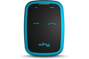 WHY EVO NOA Sky Blue Radiocomando Multifrequenza da 280 a 868 MHz Apricancello Rolling Code Codice Fisso Autoapprendente 4 in 1 Telecomando Garage Cancello Programmabile Ergonomico a Lungo Raggio Blu