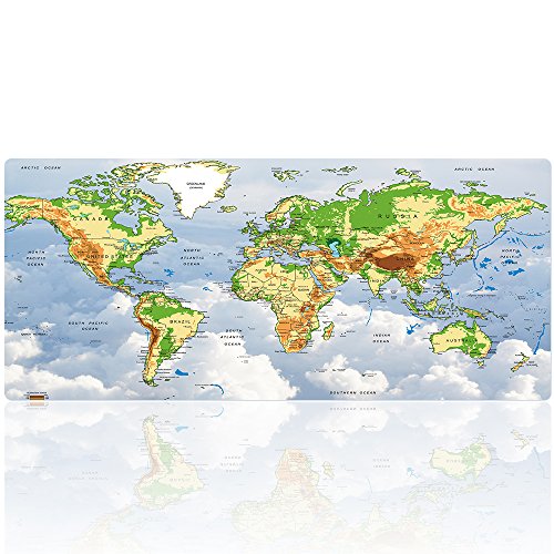 Alfombrilla de ratón extragrande para gaming de Cmhoo, color 90x40 CYmap