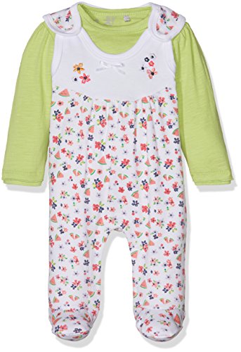 natubini Baby-Mädchen Strampler Babystrampler mit Langarmshirt Bio-Baumwolle