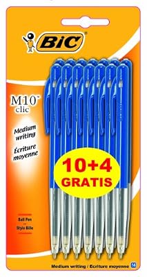 BIC M10 Original Stylos-Bille - Bleu, Blister Format Spécial de 14