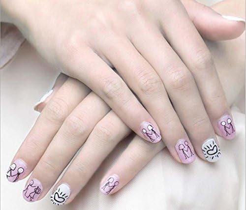 QCBC Nail Wraps Gold Black Silver Tiger Animal Print Fingers Toes Vinyl Foils Lovely Trendy Style , D