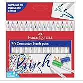 Faber-Castell Connector Brush PENS Assorted Pack of 30