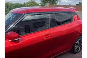 AUTO CLOVER Autoclover - Juego de deflectores de Viento para Suzuki Swift 2017 + (4 Piezas)