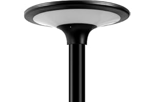 DogePro Testa Lampione Solare LED + Pannello Fotovoltaico e Sensore, Luce Naturale 4000K