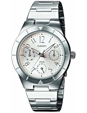 Casio Unisex-Uhr Analog Quarz mit Edelstahlarmband – LTP-2069D-7A2VEF