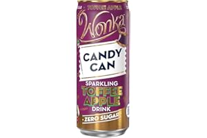 Candy Can Wonka Sparkling Toffee Apple Zero Sugar Drink 1 x 330ml