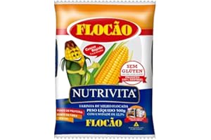 O GAJO Flocão - Farinha de Milho Flocada - [NUTRIVITA] 500G