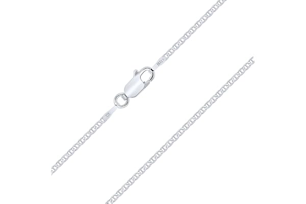Planetys - Chaîne Enfant Bébé Maille Marine 1.8 mm Argent 925/1000 Rhodié 32-34-36-38-40 cm
