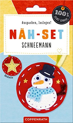 Preisvergleich Produktbild Näh-Set: Filzanhänger Winter-Pinguin (100% selbst gemacht)