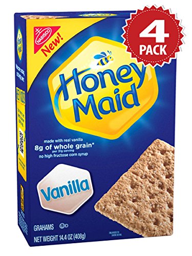 Preisvergleich Produktbild Honey Maid Vanilla Graham Crackers - 4er Pack (4x408g)