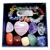 Healing Crystals Set,crystals And Gemstones Healing,spiritual Gift For Women Tumbled Stones Pendant Necklaces Bracelet For Anxiety Meditation Yoga (set4)