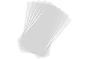 QUARKZMAN 50 stycken värmekrymppåsar, 45 cm x 60 cm POF klar värmekrympningsfilm för presentkorgar, förpackningssamling, hemlagad gör-det-själv, handgjorda hantverk, kex