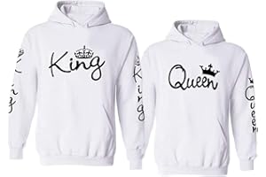 Couple Camp King Queen Pullover Partner Hoodie für Paare mit Fun Spruch