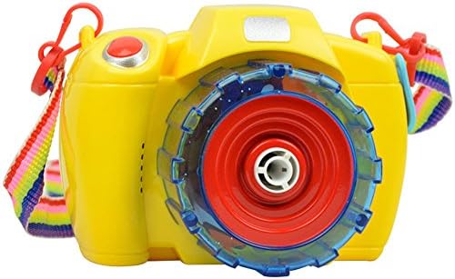 Greencherry Creative Camera-Shape Bubble Gun Machine Cartoon Bubble-Making Toy Gift With Light and Music for Kids Outdoor Play