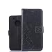 Produktbild Moto G5 Plus Hülle, Lenovo Moto G5 Plus Schutzhülle, Alfort Carving Lederhülle Fashion Design Premium PU Leder Hohe Qualität Tasche Case Cover Kasten Abdeckung Wallet für Lenovo Moto G5 Plus 5.2" Smartphone Funktion Standfunktion Unterstützte Telefone und Magnetverschluss mit Schmetterling ( Schwarz )
