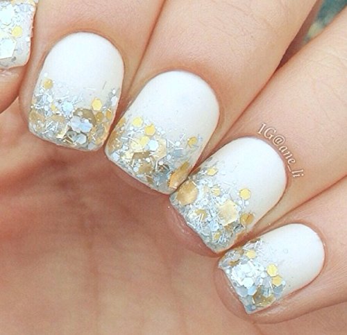 Gellen glitzer Puder für Nageldesign 12 Farben #set 1 - 5