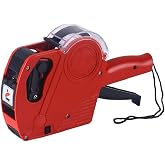 Hobimtek Motex MX-5500 Etiket Makinesi Fiyatlandırma Etiket Tabancası Yeni S&uuml;r&uuml;m 8 Hane (Kırmızı)