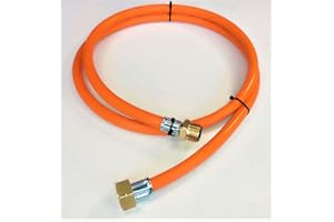 ZaTeChS Propan Butan Manguera de Gas 100cm (1m) | 20 Bar | Ø9mm | 21.8" - 21.8" Inches LKS Acoplamiento rápido | hasta -30°C | Pantallas para Camping, barbacoas de Gas