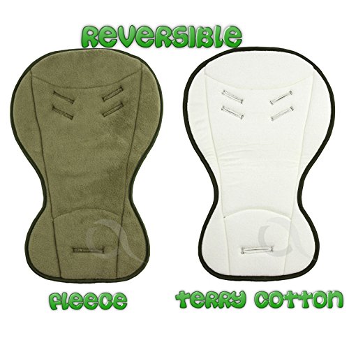 Baby car seat buggy INSERT LINER - REVERSIBLE Summer and Winter 2-in-1 (khaki)