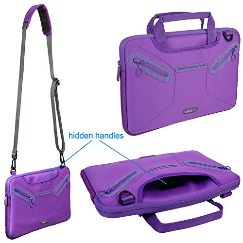 Evecase Universal Tablet/Ultrabook/Notebook Neopren Notebooktasche 23-25 cm (8.9 -9.7 Zoll) – Violett - 4
