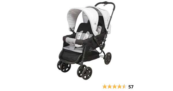 poussette jumeaux looping black emotion