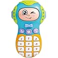 SAJANI Expression Mobile Phone Toy - Toy Phone with Light & Sound, 3 Mode Face Changing Baby Phone for Toddlers & Kids, Phone Toy for Kids - Random Color,Plastic,Multi Color, ( Pack of 1 )