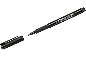 Faber-Castell Art & Graphic Pitt Artist Pen Calligraphy India Ink Pen, Black, Single Pitt Pen, for Art, Craft, Drawing, Sketching, Home, School, University, Colouring