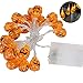 Produktbild YBB Kürbis-Schnur-Lichter LED Kürbis String Lights LED Fairy Lights, wasserdichte Halloween-Jack-O-Laterne, 6.6ft 20 LED-Schnur-Lichter für Festival, Partei, Feiertag, Weihnachten, Halloween-Dekorationen, im Innengebrauch - Batteriebetriebenes (Warmweiß)